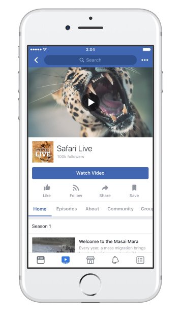 facebook watch show pages