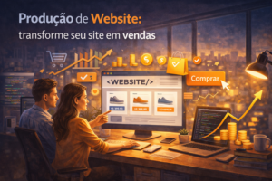 produção de website