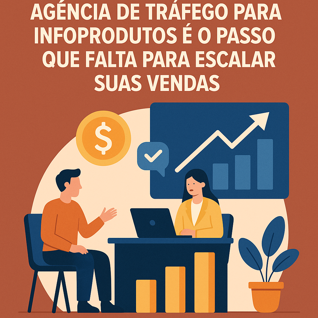 Título: Por que contratar uma agência de tráfego para infoprodutos é o passo que falta para escalar suas vendas